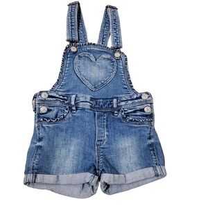 H&M Kids Denim Overalls with Heart Accent